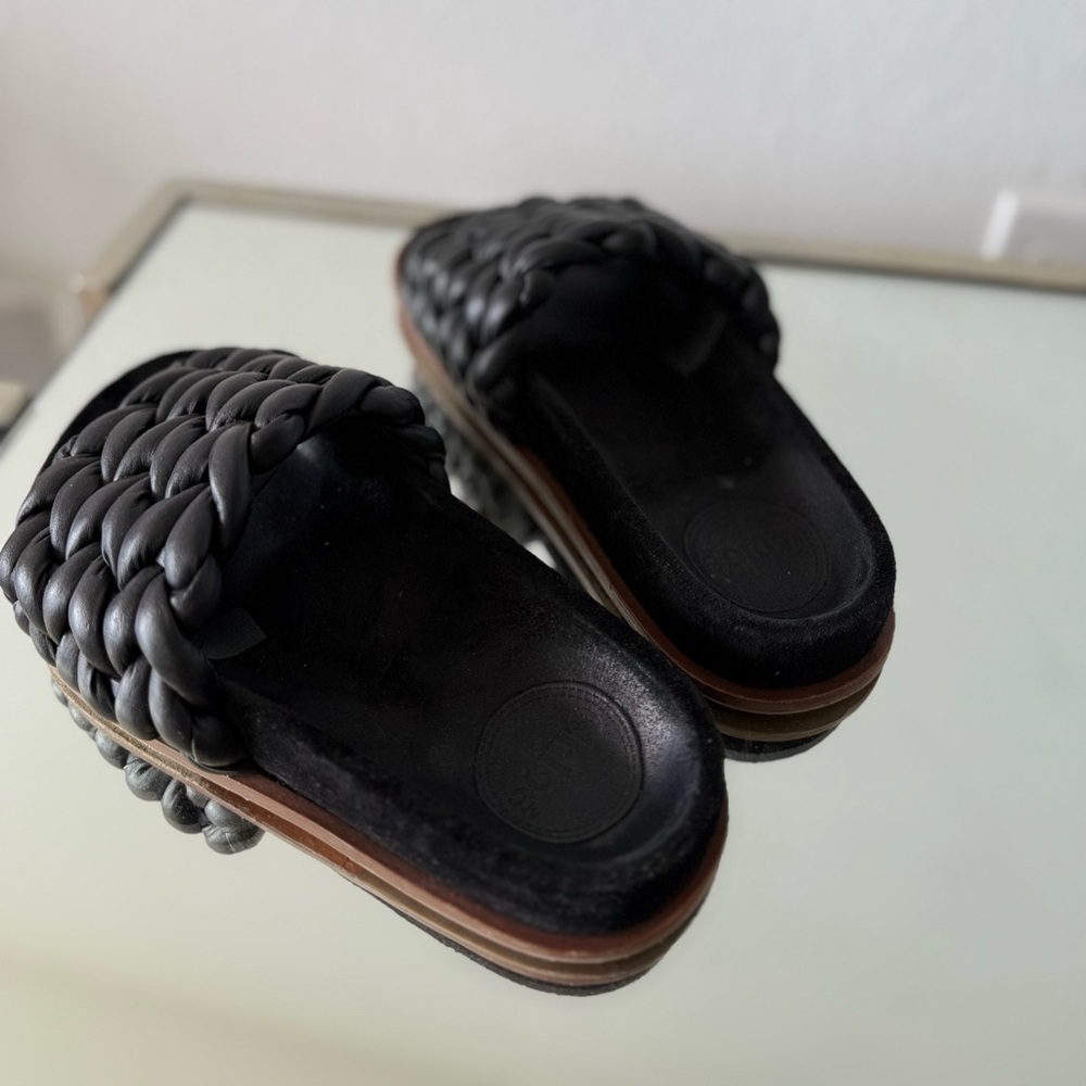 Chloé Kacey woven leather slides 36 $850 - Picture 8 of 9